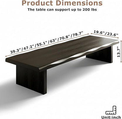 Wooden Japanese Floor Table, Floor Table - Image 2