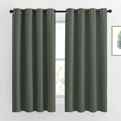NICETOWN Bedroom Curtains 63 inch Length 2 Panels by NICETOWN