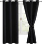 Blackout Curtains for Bedroom and Living Room, 42 x 72 Inch | Light Blocking by Hiasan