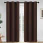 Yakamok Room Darkening Curtains 42x84 inch Long Chocolate Brown-Living Room | 2 by Yakamok