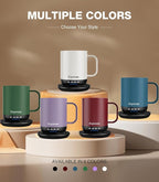 Heated Coffee Mug T1-14oz Fast Heating & Longer Battery Life Self Heating Coffee Mug Hot to 149℉ - Touch & App Controlled Mug Coffee and Hot Beverage Warmer, Gifts for Women and Men