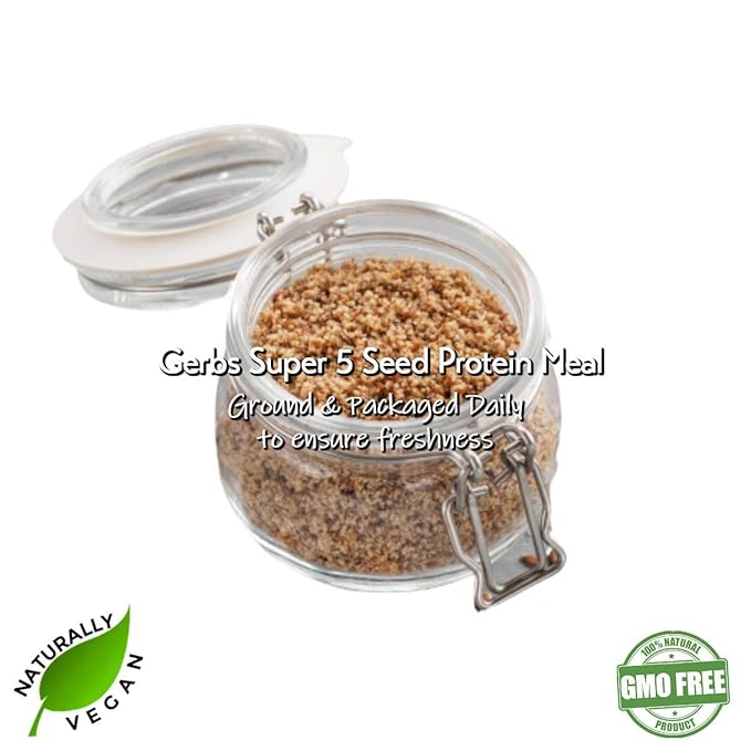 Gerbs Pumpkin Seed Meal 2 lbs. | Finely Ground, No Additives, Resealable Bag | Rich, Earthy Texture for Baking & Blending | Top 14 Allergen-Free