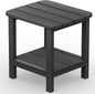 SERWALL Adirondack Table Outdoor Side Table- Gray by SERWALL