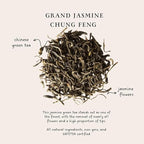 Palais des Thés - Grand Jasmine Chun Feng - Jasmine Green Tea - 3.5oz Loose Leaf Metal Gift Tin, Serves 20-25 Cups