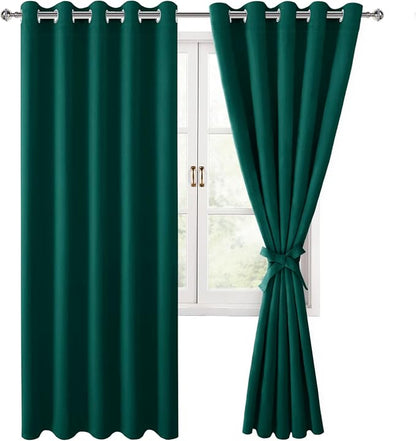 Blackout Curtains for Bedroom, 60 x 63 Inches Length, Hunter Green | Thermal - Image 8