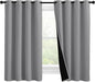 NICETOWN Silver Grey 100% Blackout Curtains by NICETOWN