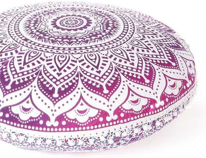 Mandala Floor Pillow Cover Meditation Cushion Seating Throw Hippie Round - Image 6