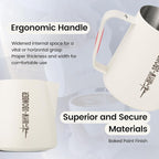 MHW-3BOMBER Milk Frothing Pitcher 16.9oz/500ml Latte Art Pitcher, Espresso Steaming Pitcher with Round Spout, Red P6741R