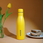 BJPKPK 12oz Water Bottles Stainless Steel Double Wall Vacuum Insulated Small Water Bottles for Travel,Midnight Black