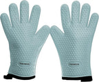 Kitchen perfection S Silicone Smoker Oven Gloves for Women -Extreme Heat Resistant BBQ Gloves -Handle Hot Food Right on Your Grill Fryer |Waterproof Oven Mitts for Cooking |Superior Set+3 Bonuses