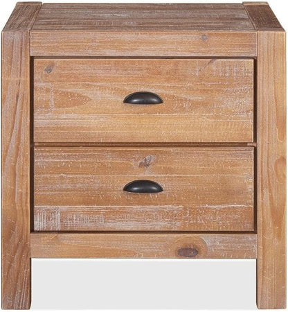 Grain Wood Furniture Montauk 2-Drawer Bedside Nightstand, Solid Wood - Image 4