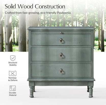 HULALA HOME Solid Wood End Table - Image 5