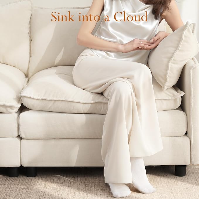 Vesgantti 108" Modular Sectional Sofa, Comfy Cloud Couch - Image 5