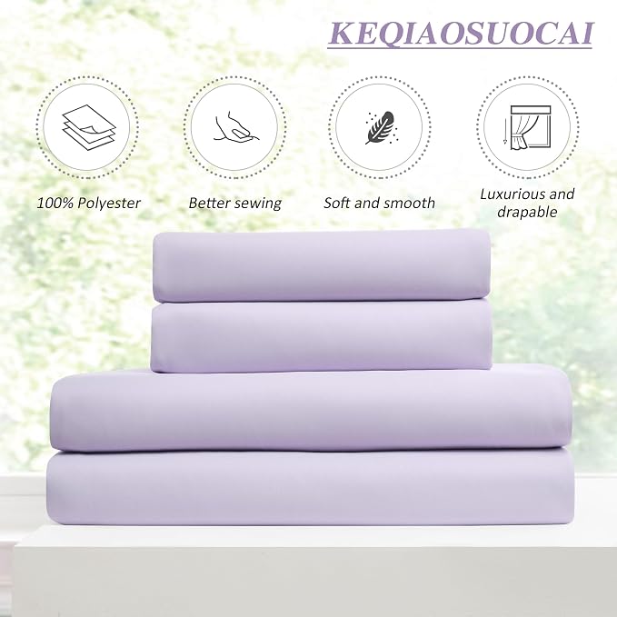 Lilac Light Purple Room Darkening Curtains, Pinch Pleat - Image 5