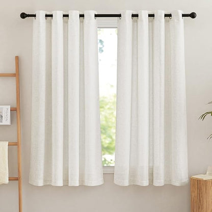 NICETOWN Linen Sheer Curtains Flax by NICETOWN