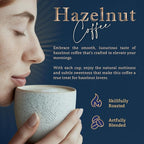 Coffea Flavor Fine Organic Coffee - Hazelnut Ground Coffee Medium Roast | 100% Arabica Coffee| Perfect for Espresso | USDA Certified Organic | Fair Trade | Grown and Roast in the Caribbean |16 Oz