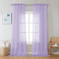 Chyhomenyc Sheer Lilac Curtains 90 inches Long 2 Panels, Light Filtering Soft by Chyhomenyc