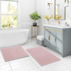 Arotive Luxury Chenille Bathroom Rug Mat, Extra Soft Thick Absorbent Shaggy Bath Rugs, Non-Slip Machine Wash Dry, Plush Bath Mats for Bathroom, Shower and Tub, 36x24, Dirty Pink