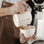 MHW-3BOMBER Espresso Steaming Pitcher Milk Frothing Pitcher Stainless Steel Milk Coffee Cappuccino Latte Art Barista Cup 20oz/600ml P5021W