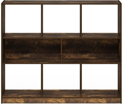 Furinno DALY Book Shelf, 8-Cube Bookshelf, Horizontal Cube Storage Organizer - Image 6
