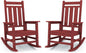 KINGYES Oversized Outdoor Rocking Chair Set of 2, All-Weather Patio Rocking by KINGYES