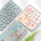 Animals & Flowers Silicone Candy molds, Non-Stick Gummy Bear Chocolate Gelatin Tray with 2 Droppers Creates 260 Alpaca, Clover, Animals, Rainbow & Cloud, Pack of 4