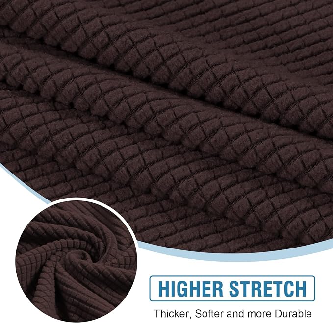 H.VERSAILTEX Sectional Couch Covers 3 Pieces Sofa Seat Cushion Covers L Shape - Image 4