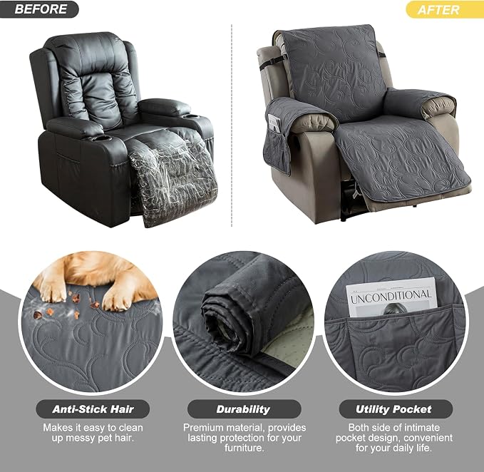100% Waterproof Recliner Chair Cover, Recliner Chair Covers - Image 4