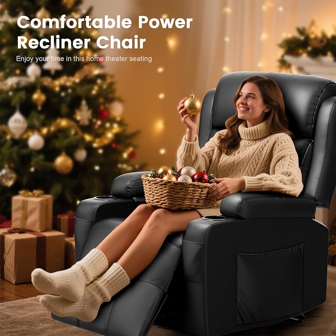 Recliner Sofa Set, Home Theater Seating Wall Hugger Recliners - Image 6