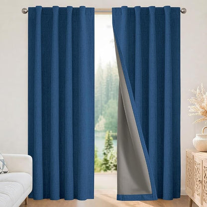 Joydeco Linen Blackout Curtains by JOYDECO