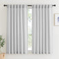 RYB HOME Linen Textured Curtains Semi Sheer Window Curtains Light Filtering by RYBHOME