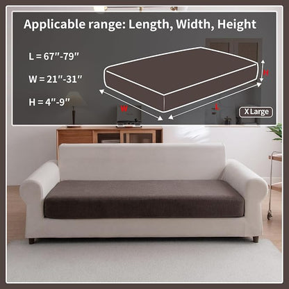 OHSIO Sectional Couch Covers, Wear Resistant Stretch Sofa Covers Washable Soft - Image 2