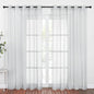 NICETOWN Bedroom Sheer Curtains Light Gray by NICETOWN