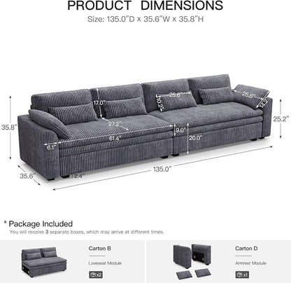 Belffin Large Modular Sectional Sofa - Image 2