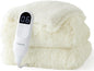 Bedsure Faux Fur Heated Blanket Throw Blanket, Fast Heating Fluffy Electric by Unknown