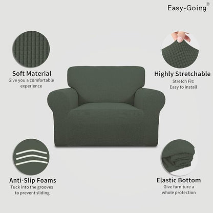 Easy-Going Stretch Oversized Chair Slipcover - Image 3