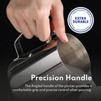 New Star Foodservice Commercial Grade Stainless Steel 18/8 Frothing Pitcher (20-Ounce (Frothing Pitchers))