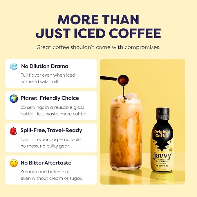 Coffee Concentrate - Cold Brew Coffee, Perfect for Hot or Iced Instant Coffees, Hot Drinks, Cold Brew Concentrate, 35 Servings – Original