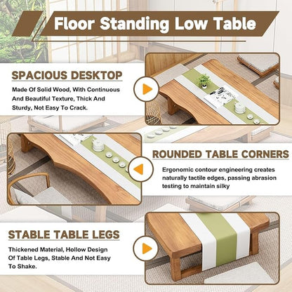 Wooden Japanese Floor Table - Image 5