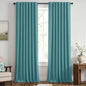 MIULEE 100% Blackout Linen Curtains by MIULEE