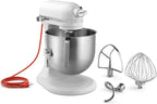 KitchenAid KSM8990WH 8-Quart Commercial Countertop Mixer, 10-Speed, Gear-Driven, White