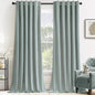 MIULEE Velvet Curtains 52x84 inches 2 Panels Misty Blue Blackout Curtains | by MIULEE