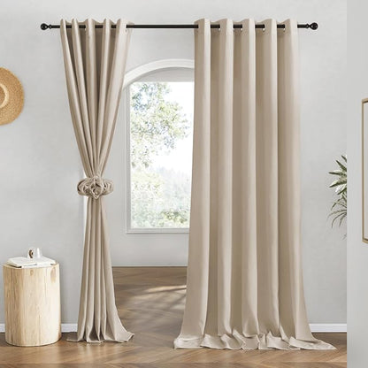 NICETOWN Linen 78 inch Curtains by NICETOWN