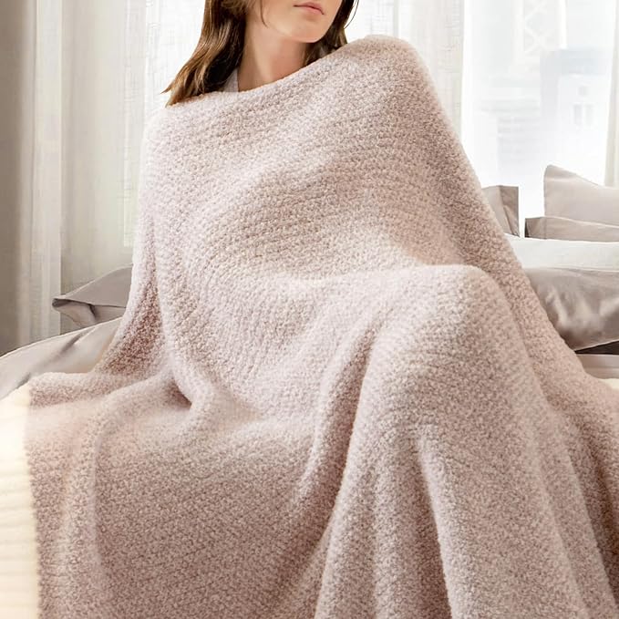 Snuggle Sac Taupe Blankets Twin Size, Reversible Super Soft Bed Blanket Warm - Image 7