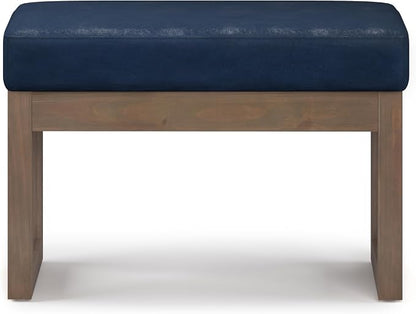SIMPLIHOME Milltown Small Ottoman Bench - Image 4