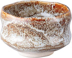 Japanese Traditional Handcrafted Matcha Chawan Tea Bowl Cup Ceremony Tableware Pottery (Ame Yuu)