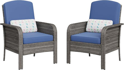 GarveeHome 2-Piece Outdoor Patio Furniture Set, All-Weather Rattan Chairs - Image 8
