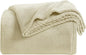 KMUSET Super Soft Throw Blanket Premium Silky Flannel Fleece Twin Size Beige by COZYBLANKETHappyHomeLife