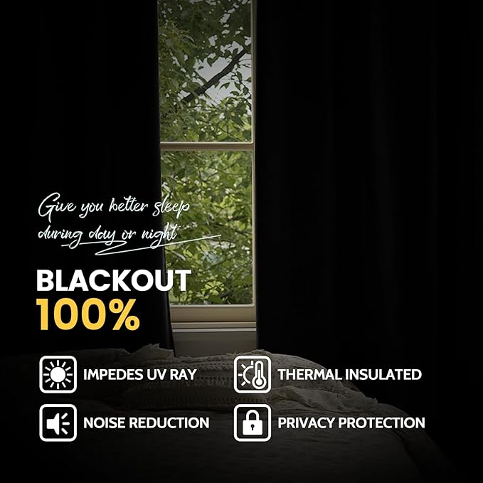 Yakamok Pink 100% Blackout Curtains 63 Inches Long - Image 6