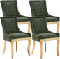 Upholstered Dining Chairs Set of 4, Modern Fabric Side Chairs by MZDOO